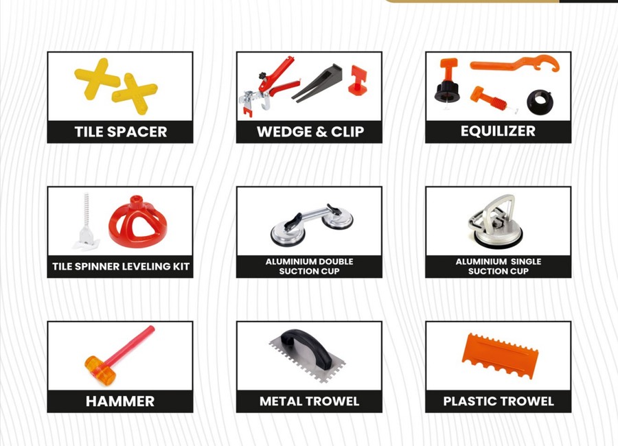 Gripton tile fixing tools
